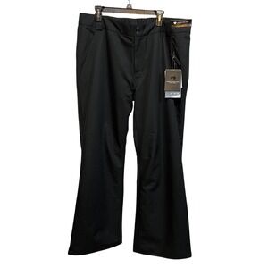 OBERMEYER Men's Keystone Relaxed Fit Ski Pants Size XLARGE Black 10K Waterproof